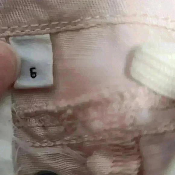 ARMANI Wide-Leg Denim Collection Blush Pink Trousers Size 6 - Picture 3 of 6